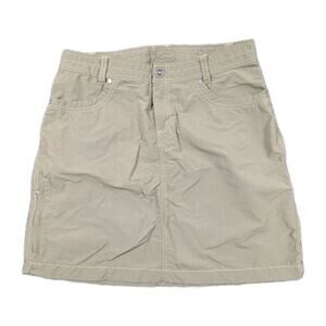 Kuhl Splash Skirt Women's 10 Dark Green Outdoor Utility Hiking Casual Rip Stop